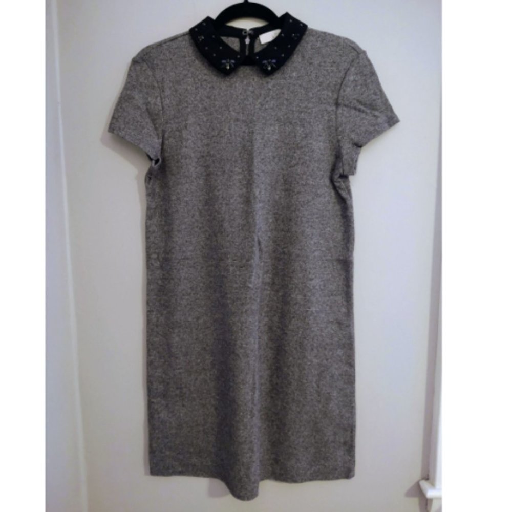 NWT LOFT shift dress with embellished collar